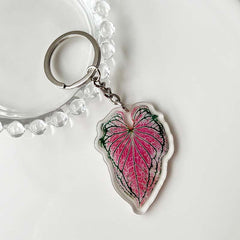Plant Acrylic Keychain Pendant Bag Key Chain Keyring