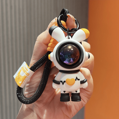 Astronaut Rabbit Charm Keychain Cartoon Doll Keyring Bag Accessory