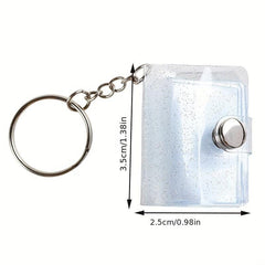 Photo Album Keychain Pendant 2.54 cm Holds 20 Photos
