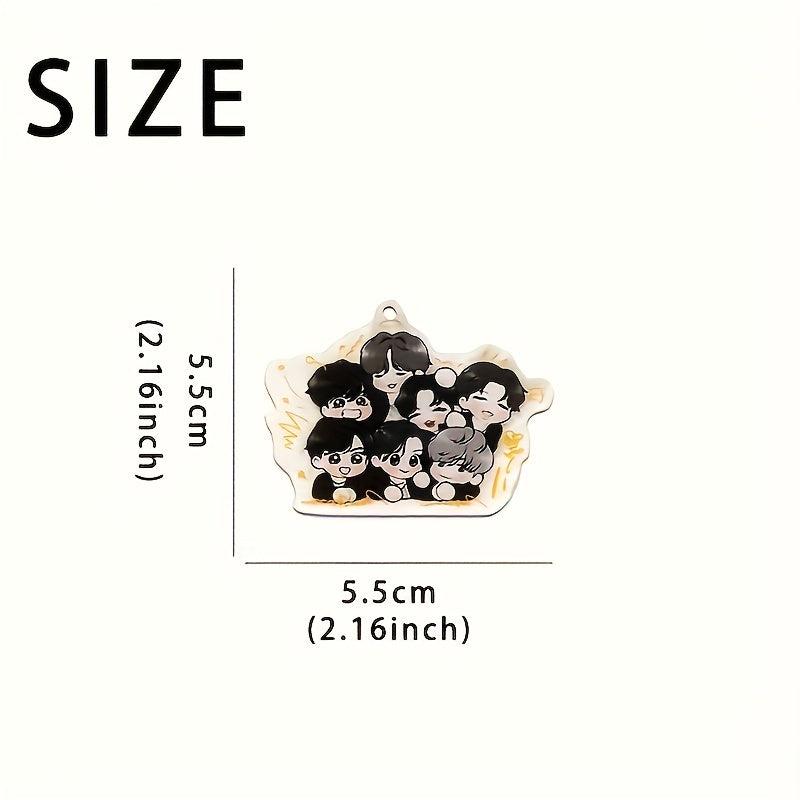 Acrylic Keychain Purse Bag Car Charm Earbud Case Accessory