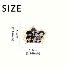 Acrylic Keychain Purse Bag Car Charm Earbud Case Accessory