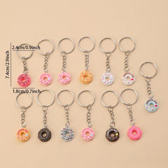 Sweet Donut Keychain for Party Favors