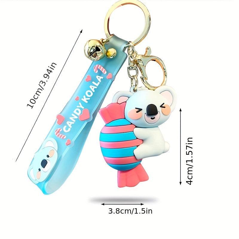 Cartoon Koala Doll Keychain Animal Key Ring Purse Handbag Charm