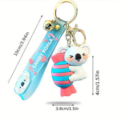Cartoon Koala Doll Keychain Animal Key Ring Purse Handbag Charm