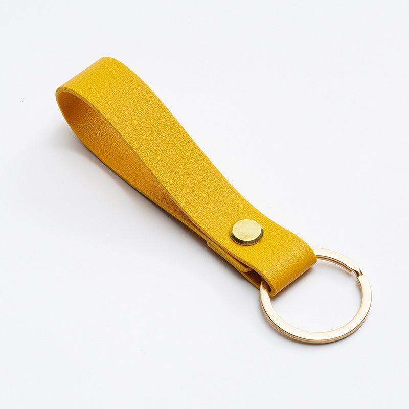 PU Leather Keychain For Men Women Car Key Strap Waist Wallet KeyChains