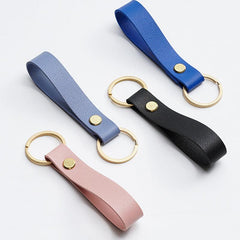 PU Leather Keychain For Men Women Car Key Strap Waist Wallet KeyChains
