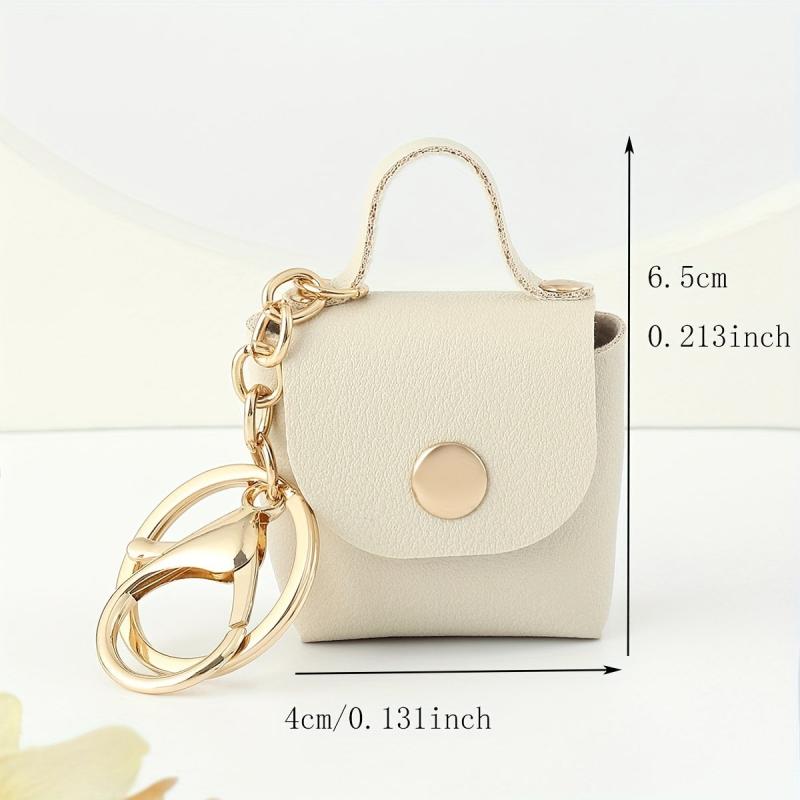 Decorative Rivet Small Bag Keychain Mini Purse Keychain Bag Accessories