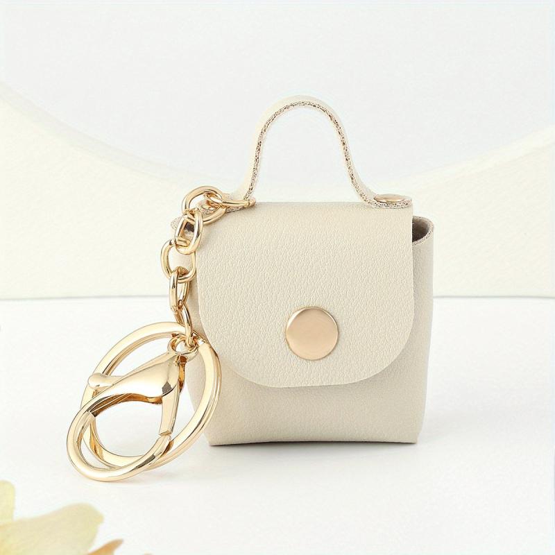 Decorative Rivet Small Bag Keychain Mini Purse Keychain Bag Accessories
