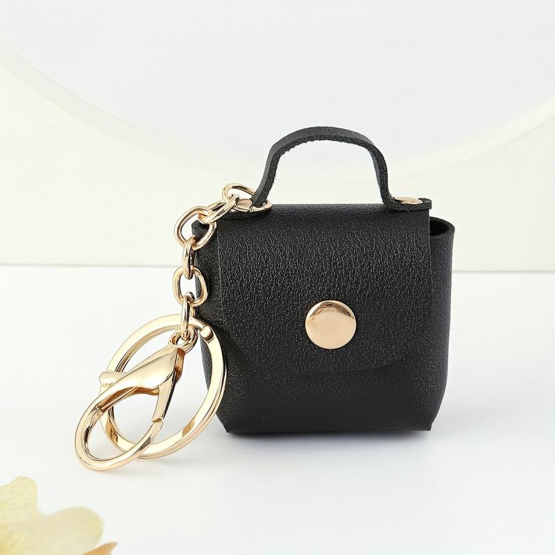 Decorative Rivet Small Bag Keychain Mini Purse Keychain Bag Accessories