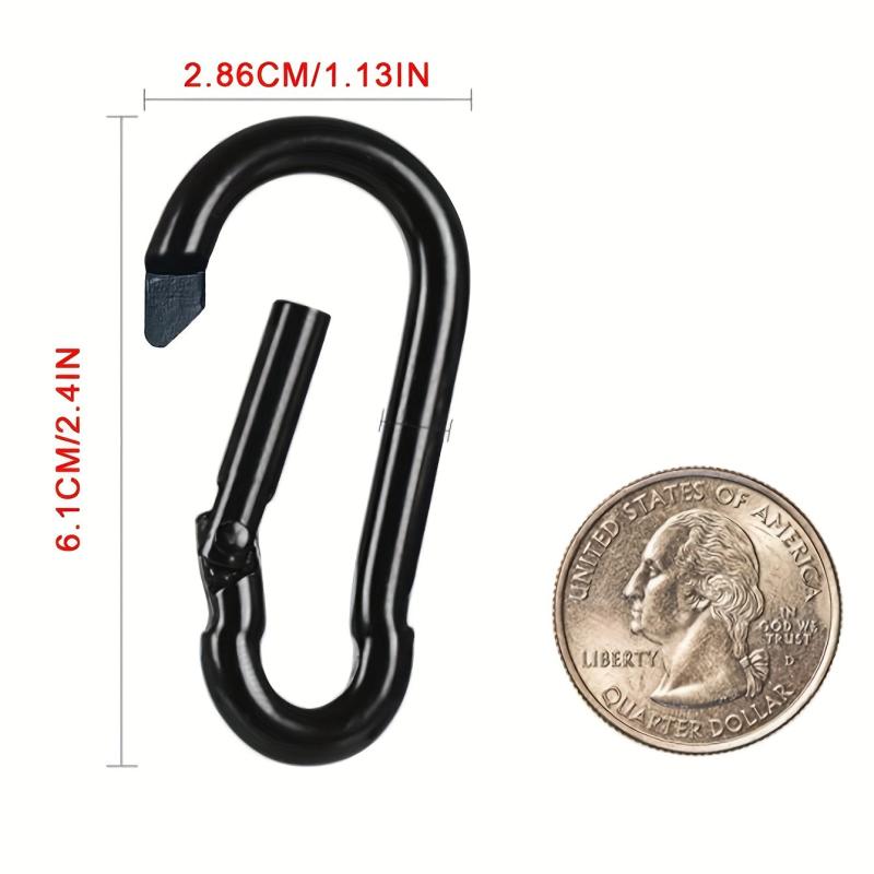 10pcs Carabiner Caribeaner Clip Aluminum Ring Carabeaner Keyring