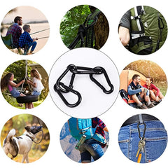 10pcs Carabiner Caribeaner Clip Aluminum Ring Carabeaner Keyring