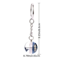 Vintage Crystal Glass Constellation Keychain Bag Charm