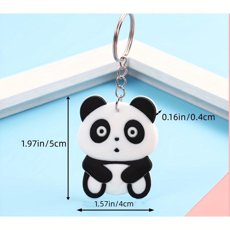 Cartoon Animal Keychain Soft PVC Key Ring for Kids
