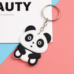 Cartoon Animal Keychain Soft PVC Key Ring for Kids