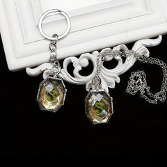 Movie Theme Keychain Necklace Magic Series Key Ring Accessory Gift
