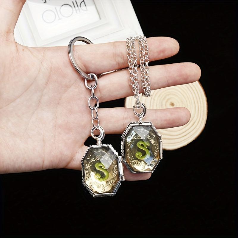 Movie Theme Keychain Necklace Magic Series Key Ring Accessory Gift
