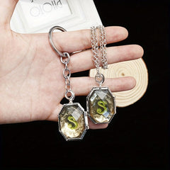 Movie Theme Keychain Necklace Magic Series Key Ring Accessory Gift