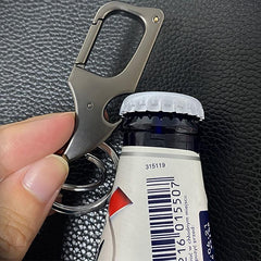 Key Chain With 2 Key Rings and Carabiner