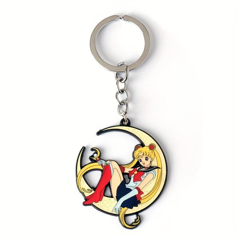 Anime Character Charm Keychain Necklace Brooch Alloy Accessories