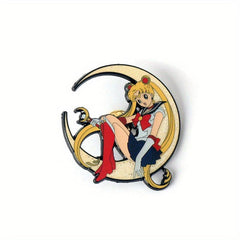 Anime Character Charm Keychain Necklace Brooch Alloy Accessories