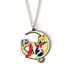 Anime Character Charm Keychain Necklace Brooch Alloy Accessories