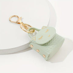 Multicolor Kitten Bag Keychain Cartoon Animal Pendant for Women