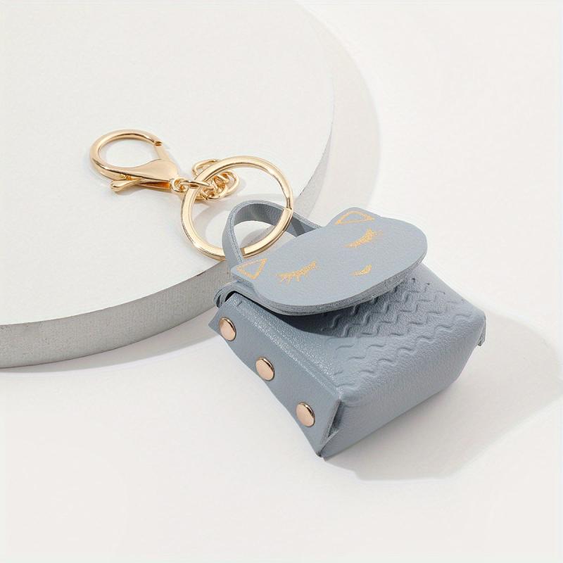 Multicolor Kitten Bag Keychain Cartoon Animal Pendant for Women