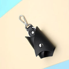 Bat PU Leather Keychain Holder Car Key Fob Cover Case Pop Key Ring Purse