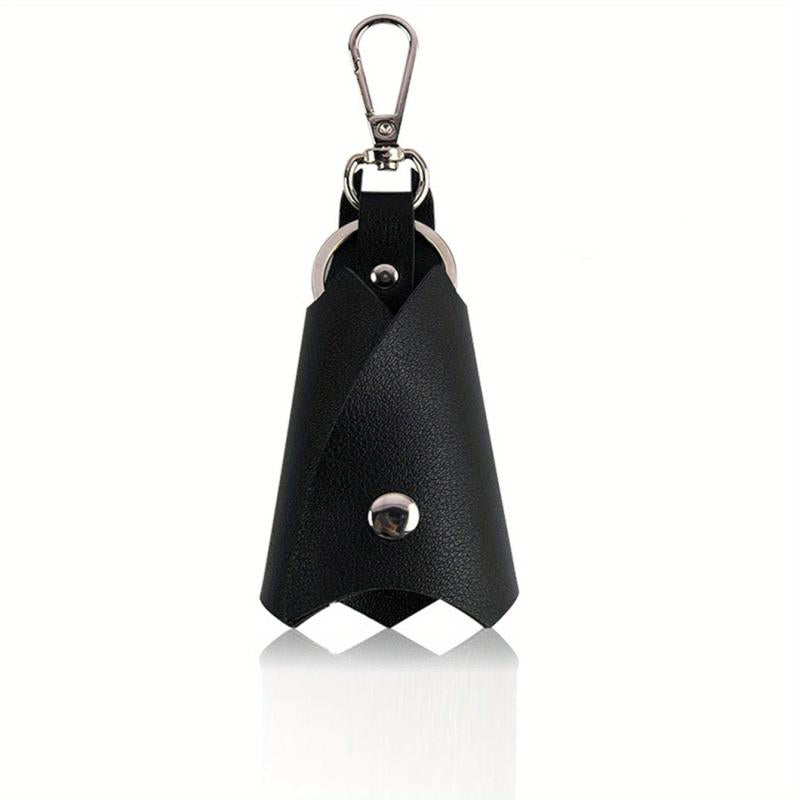 Bat PU Leather Keychain Holder Car Key Fob Cover Case Pop Key Ring Purse