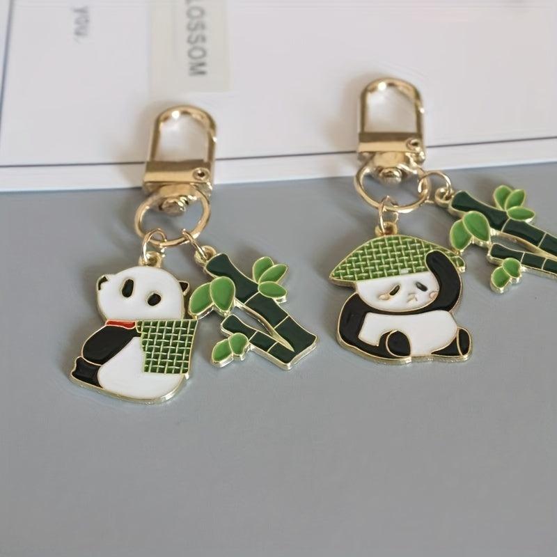 Cartoon Panda Keychain Car Key Decoration Pendant Gift