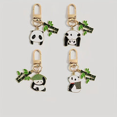 Cartoon Panda Keychain Car Key Decoration Pendant Gift