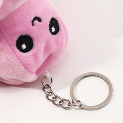 Octopus Keychain Reversible Bicolor Plush Doll Pendant