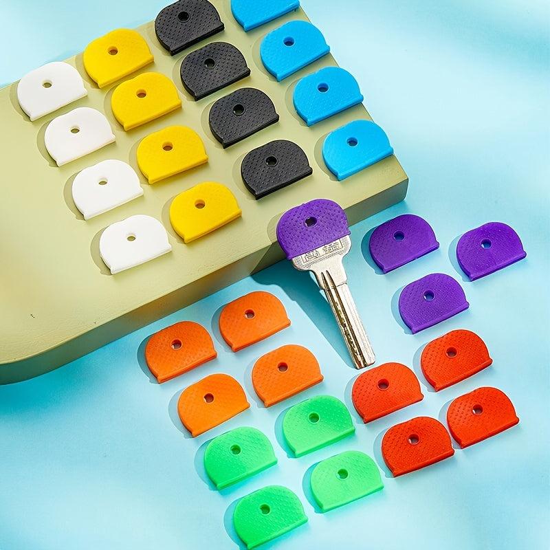 32pcs Silicone Key Caps Set Key Identifier Tag Covers For Easy Identifying Keys