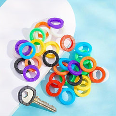 32pcs Silicone Key Caps Set Key Identifier Tag Covers For Easy Identifying Keys