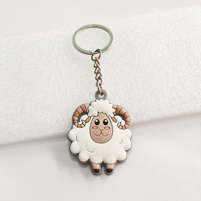 Cartoon Anime Sheep Keychain Pendant Bag Purse Ornament Accessory