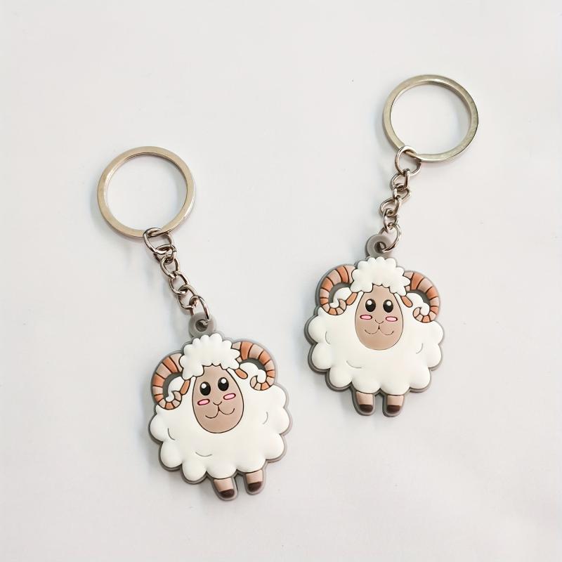 Cartoon Anime Sheep Keychain Pendant Bag Purse Ornament Accessory