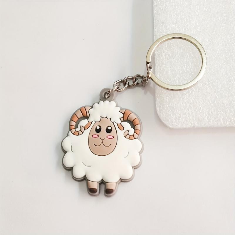 Cartoon Anime Sheep Keychain Pendant Bag Purse Ornament Accessory