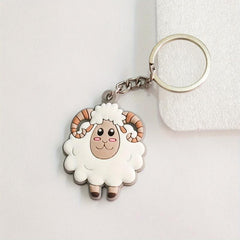 Cartoon Anime Sheep Keychain Pendant Bag Purse Ornament Accessory