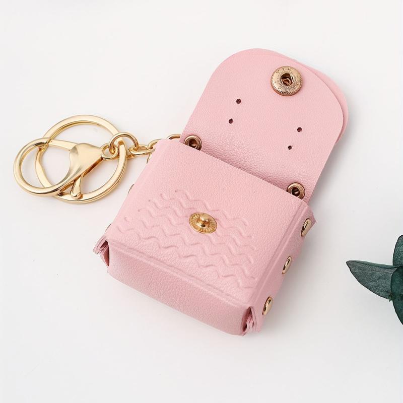 Cat Handbag PU Leather Keychain Car Pendant Keyring