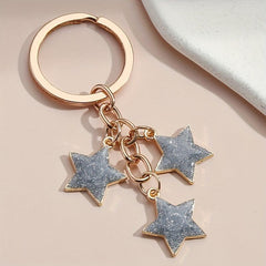 Glitter Star Keychain Purse Handbag Charm Gift For Mom