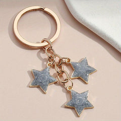 Glitter Star Keychain Purse Handbag Charm Gift For Mom