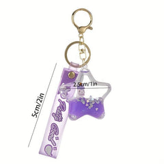 Cartoon Unicorn & Bottle Bracelet Keychain - Animal Key Ring for Kids