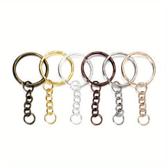 50Pcs Lot Key Ring Chain Split Keyrings With Jump Ring for Keychain DIY