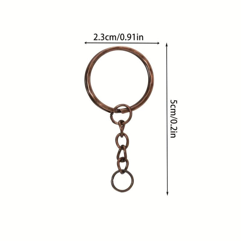 50Pcs Lot Key Ring Chain Split Keyrings With Jump Ring for Keychain DIY