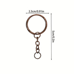 50Pcs Lot Key Ring Chain Split Keyrings With Jump Ring for Keychain DIY