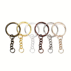 50Pcs Lot Key Ring Chain Split Keyrings With Jump Ring for Keychain DIY