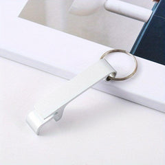 Ergonomic Keychain Beer Opener Aluminum Keyring Multicolored Accessories