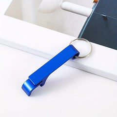 Ergonomic Keychain Beer Opener Aluminum Keyring Multicolored Accessories