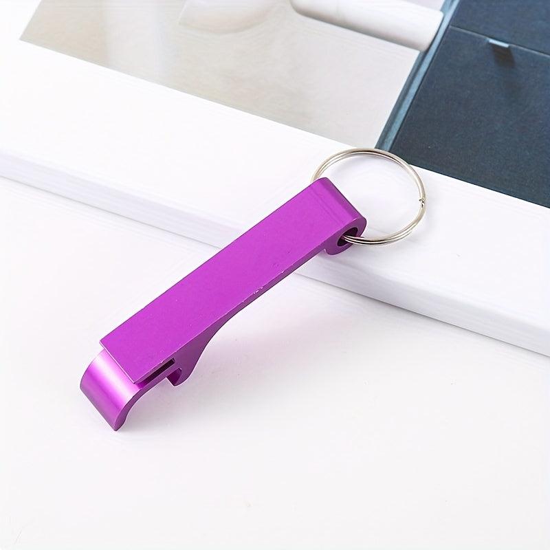 Ergonomic Keychain Beer Opener Aluminum Keyring Multicolored Accessories