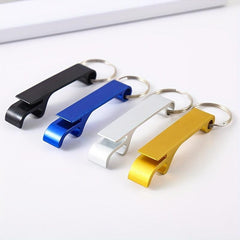 Ergonomic Keychain Beer Opener Aluminum Keyring Multicolored Accessories